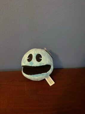 NWT 4” Blue Pac-Man Battle Royale Large Plush Toy Factory Arcade NWT